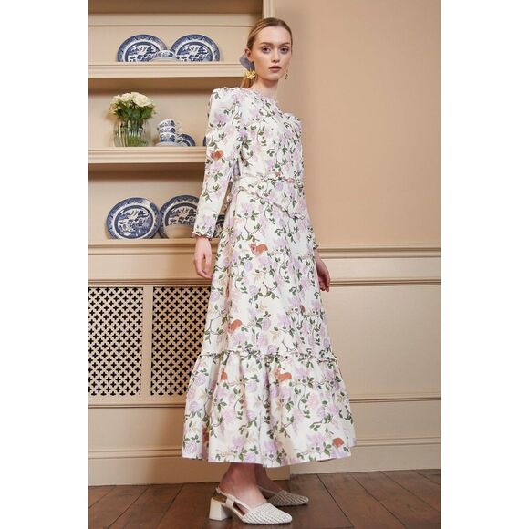 New Sister Jane Orchard Bloom Midi Dress sz Extra Small
